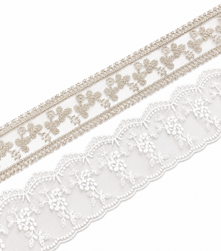 Lace Detailed Ribbon 1.25"